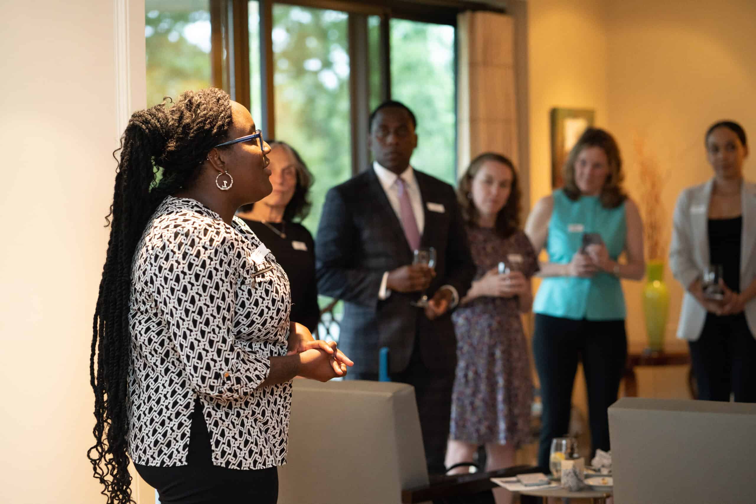 ASF Scholar speaks at a fundraiser event